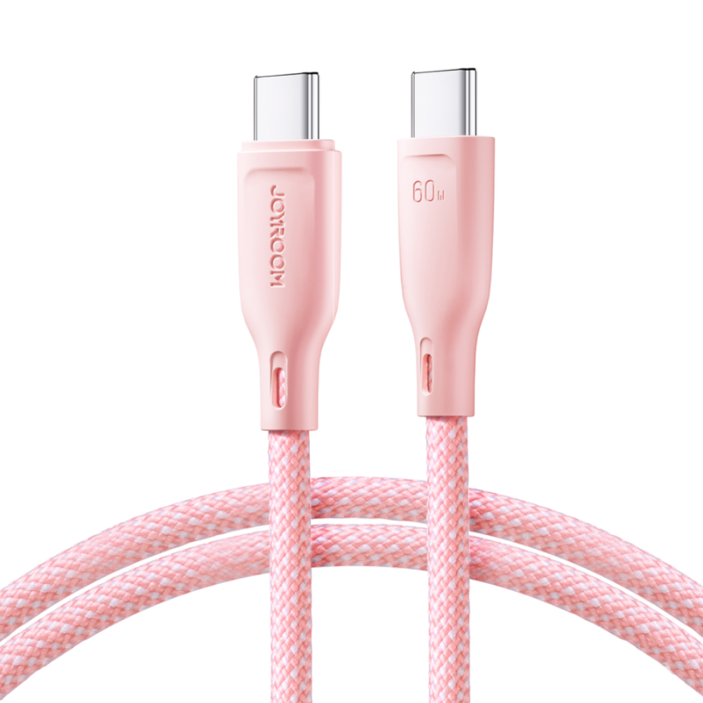 Joyroom 60W Multi-Color Serie USB-C Opladerkabel (1m) - Pink - reFix.dk