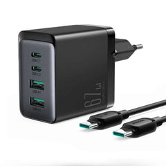 Joyroom 67W GaN hurtig oplader - 2xUSB-C og 2xUSB - 2 - reFix.dk