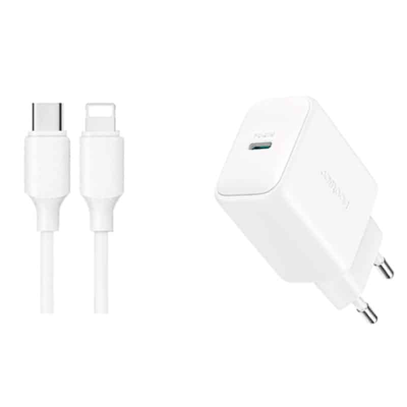 Joyroom PD 20W Hurtig Oplader med USB-C til Lightning kabel (1m) - reFix.dk