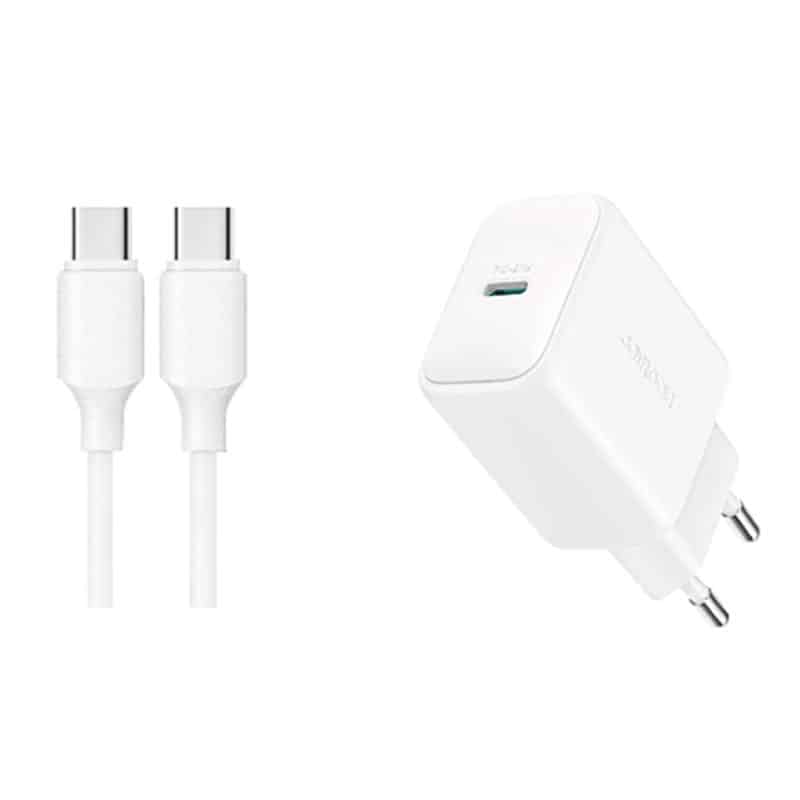 Joyroom PD 20W Hurtig Oplader med USB-C til USB-C kabel (1m) - reFix.dk