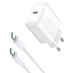 Joyroom PD 30W Hurtig Oplader med USB-C til USB-C kabel (1m) - reFix.dk