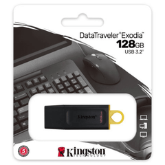 Kingston Datatraveler Exodia - 128GB - Pakkens indhold - reFix.dk
