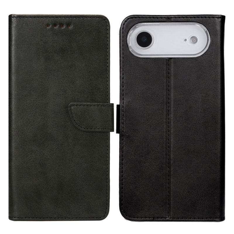 Læder flip cover til iPhone 17 Air - Sort - 1 - reFix.dk