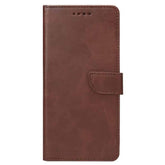 Læder flip cover til Samsung S24 FE - Brun - reFix.dk