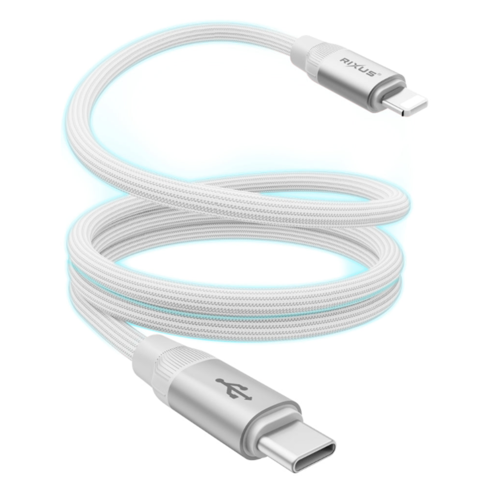 Magnetisk USB-C til Lightning Opladningskabel (30W) - Hvid - reFix.dk