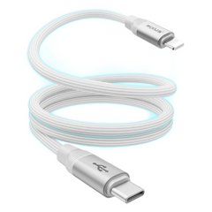 Magnetisk USB-C til Lightning Opladningskabel (30W) - Hvid - reFix.dk