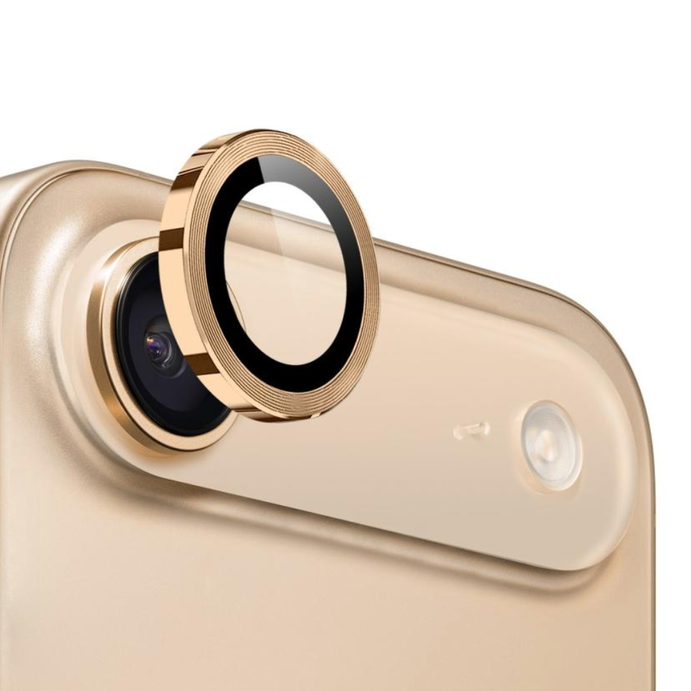 Metal kamera linse beskyttelsesglas til iPhone 17 Air - Guld - reFix.dk