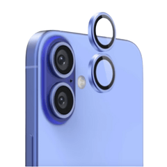 Metal kamera linse beskyttelsesglas til iPhone 16, 16 Plus - Ultramarine - reFix.dk