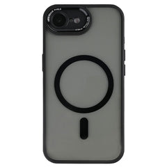 Metal lens cover med MagSafe til iPhone 16e - Sort - Bagside - reFix.dk