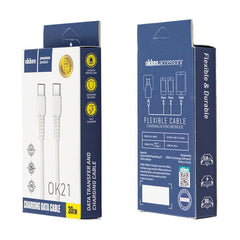 Okkes USB-C til USB-C opladerkabel (30cm) - Pakkens indhold - reFix.dk