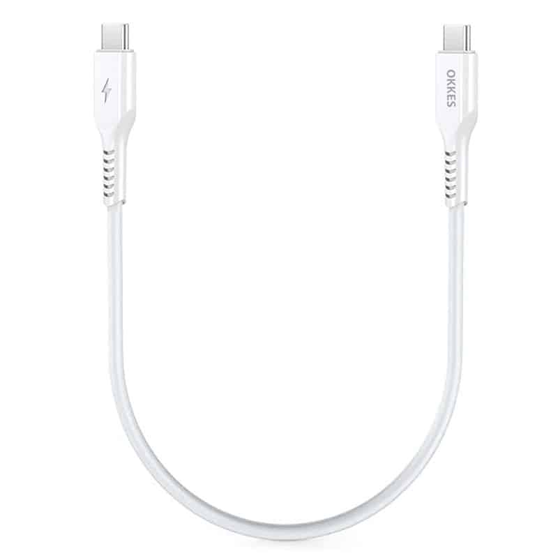 Okkes USB-C til USB-C opladerkabel (30cm) - reFix.dk