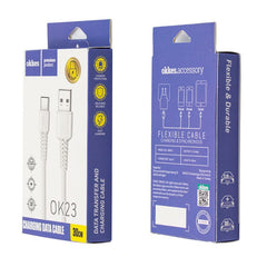 Okkes USB til USB-C opladerkabel (30cm) - Pakkens indhold -reFix.dk