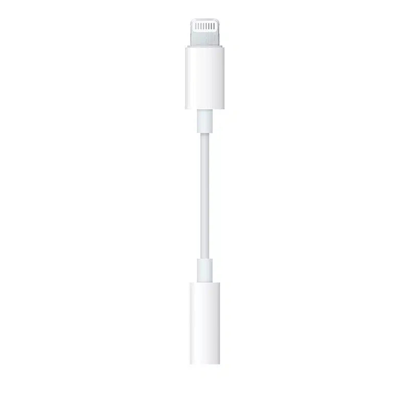 Original Apple lightning adapter til 3.5 mm jackstik - reFix.dk