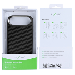 Premium Armor Carbon cover med MagSafe til iPhone 17 Air - Pakkens indhold - reFix.dk