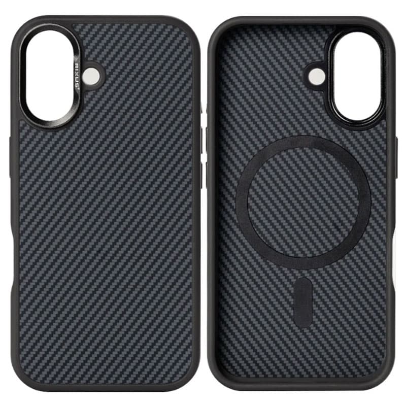 Premium Armor Carbon cover med MagSafe til iPhone 16 - reFix.dk