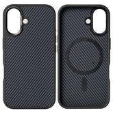 Premium Armor Carbon cover med MagSafe til iPhone 16 - reFix.dk