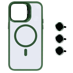 Premium Clear Case med MagSafe til iPhone 15 Pro Max - Mørkegrøn - reFix.dk