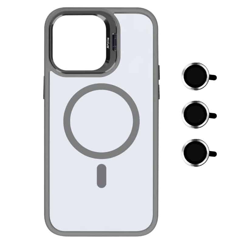 Premium Clear Case med MagSafe til iPhone - Titanium grå - reFix.dk