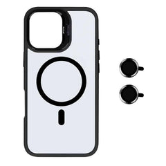 Premium Clear Case med MagSafe til iPhone 16 Plus - Sort - reFix.dk