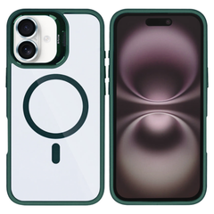 Premium clear case med MagSafe til iPhone 17 - Mørkegrøn - reFix.dk