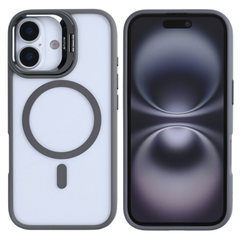 Premium clear case med MagSafe til iPhone 17 - Titanium grå - reFix.dk