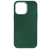 Premium læder cover med MagSafe til iPhone - Mørkegrøn