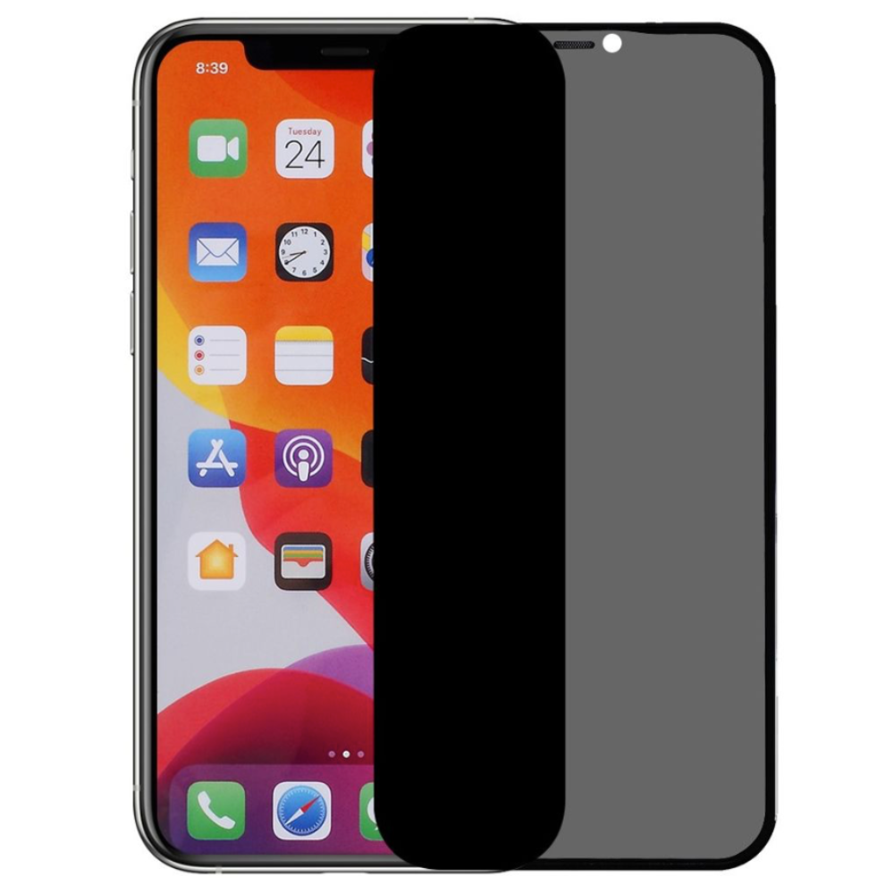 Privacy full cover skærmbeskyttelse til iPhone 11 Pro Max / XS Max - reFix.dk