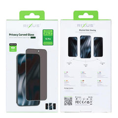 Full cover privacy skærmbeskyttelse af glas til iPhone 16 Pro - Pakkens indhold - reFix.dk