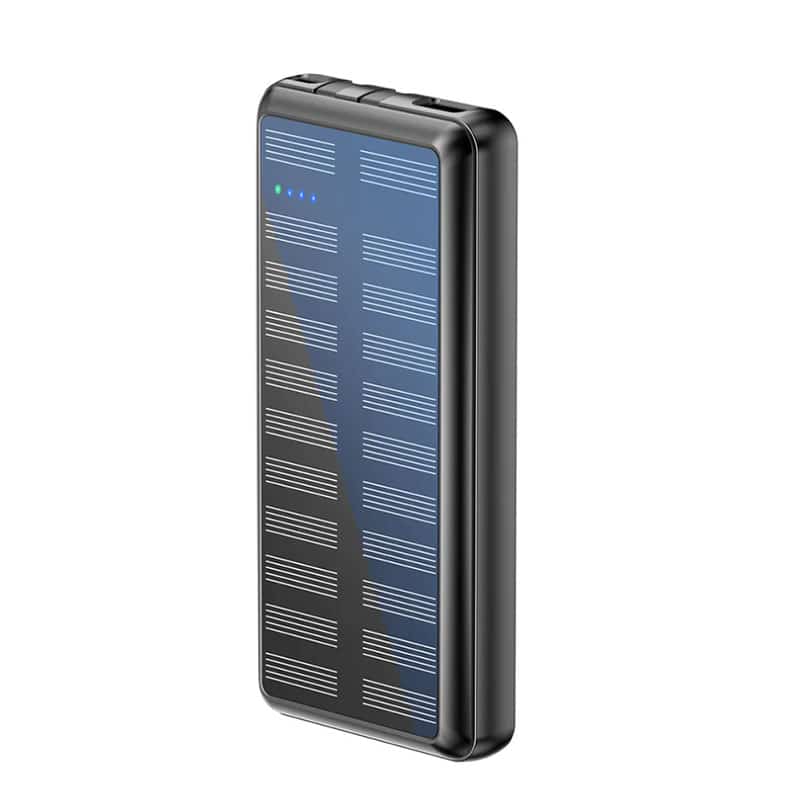 Rixus 20000mAh solcelle powerbank med USB-C kabel - reFix.dk