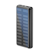 Rixus 20000mAh solcelle powerbank med USB-C kabel - reFix.dk