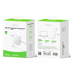 Rixus 96W USB-C oplade til MacBook - Pakkens indhold - reFix.dk