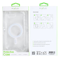 Rixus Anti-burst Clear Case med MagSafe til iPhone 16e - Pakkens indhold - reFix.dk