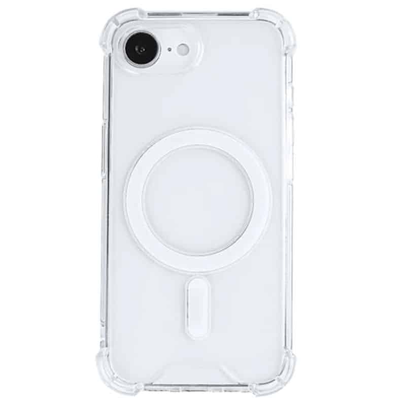 Rixus Anti-burst Clear Case med MagSafe til iPhone 16e - reFix.dk