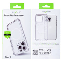 Rixus Armor-X Anti cover med MagSafe til iPhone 13 - Pakkens indhold - reFix.dk