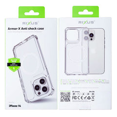 Rixus Armor-X Anti Cover med MagSafe til iPhone 14 - reFix.dk