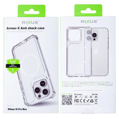 Rixus Armor-X Anti cover med MagSafe til iPhone 15 Pro Max - Pakkens indhold - reFix.dk