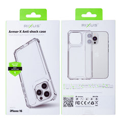 Rixus Armor-X Anti Cover til iPhone 16 - Pakkens indhold - reFix.dk