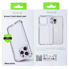 Rixus Armor-X Anti Cover Til iPhone 16 Pro - Pakken indhold - reFix.dk