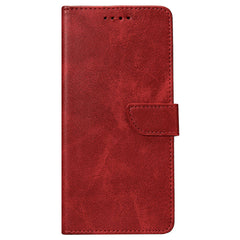Rixus Læder flip cover til Samsung A26, A17 - Mørk rød - reFix.dk