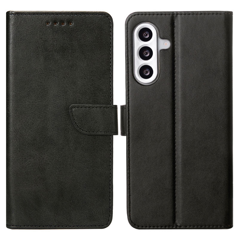 Rixus Læder flip cover til Samsung A56 - Sort 1 - reFix.dk