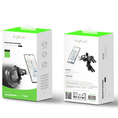 Rixus Universal Mobilholder til luftkanal - Pakkens indhold - reFix.dk