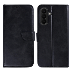 Samsung A27 Cover – Rixus Læder Flip Cover med Kortholder - Sort - reFix.dk
