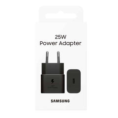 Samsung USB-C Hurtig oplader (25W) - Sort - Pakkens indhold - reFix.dk