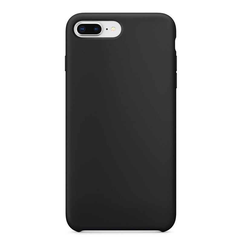 Silikone cover til iPhone 8 / 7 Plus sort - reFix.dk
