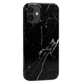 Marble cover til iPhone 12 mini - sort marble - reFix.dk