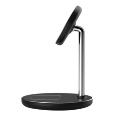 Tech-Protect 2 i 1 Trådløs Oplader med MagSafe - Sort - 1 - reFix.dk