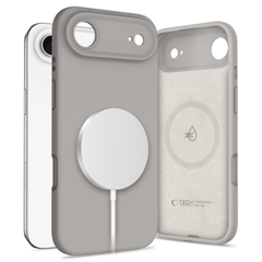 Tech-Protect Silikone MagSafe cover til iPhone 17 Air - Grå - reFix.dk