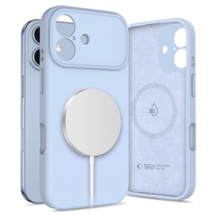 Tech-Protect Silikone MagSafe cover til iPhone 17 - Blå - reFix.dk