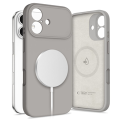 Tech-Protect Silikone MagSafe cover til iPhone 17 - Grå - reFix.dk