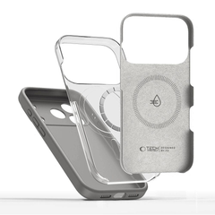 Tech-Protect Silikone MagSafe cover til iPhone 17 Pro Max - Grå - 1 - reFix.dk